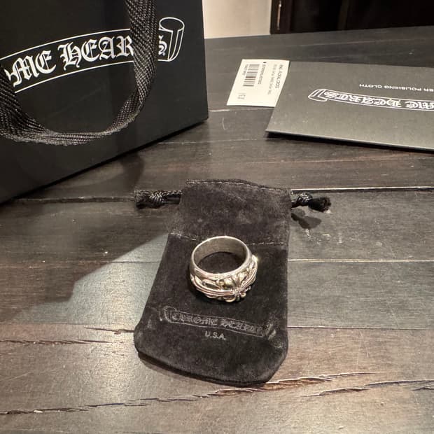 크롬하츠 플로랄크로스링 1p 7.5사이즈 새상품 