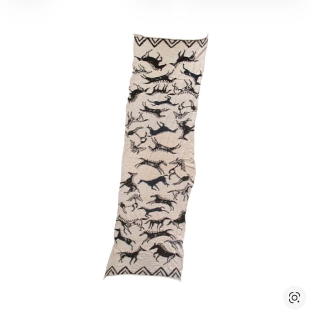 캐피탈 울 인디언 머플러 베이지