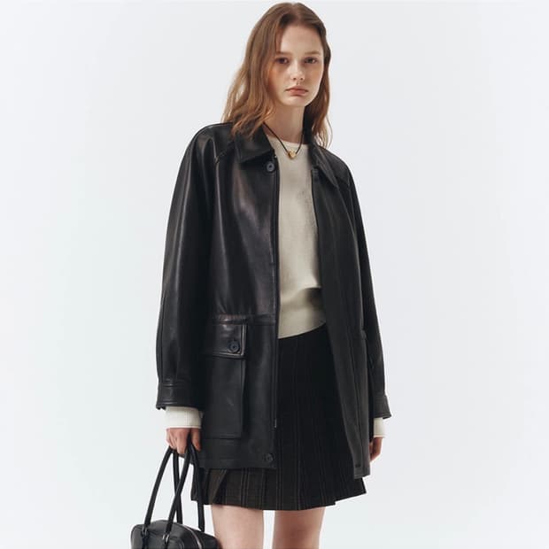 던스트 릴리 레더 자켓