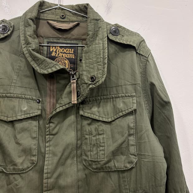 후아유 아메리칸 빈티지 누빔 야상 사파리자켓