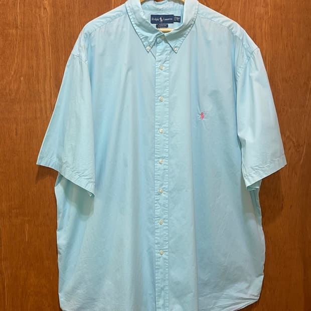 (3XL) POLO 폴로 랄프로렌 솔리드 반팔 셔츠 클래식핏
