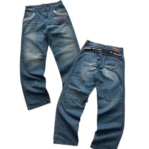 00's 후부 fubu 데님팬츠 y2k 펑크