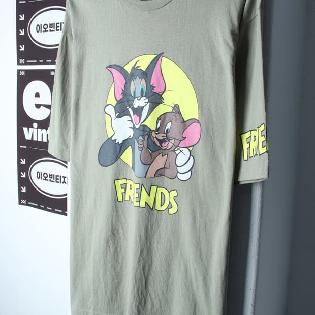 (XL-2XL) 브랜드빈티지 반팔 티셔츠 빅사이즈 톰과제리-H34602