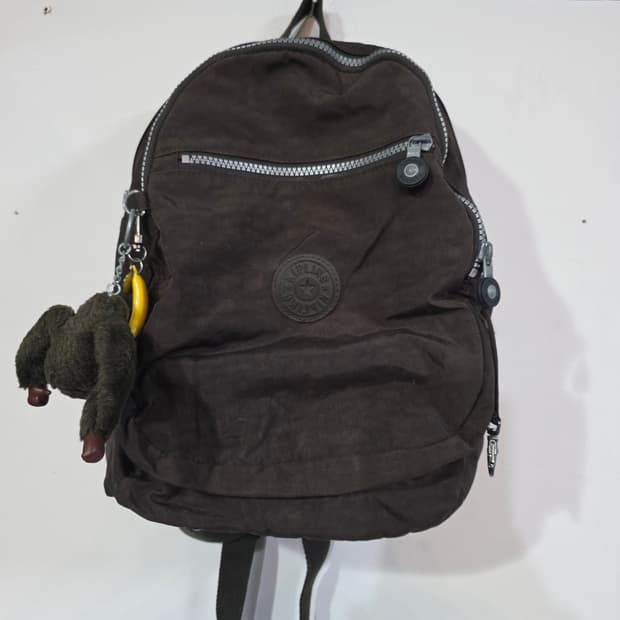 키플링 백팩 브라운 키링 포함 가방 y2k 빈티지