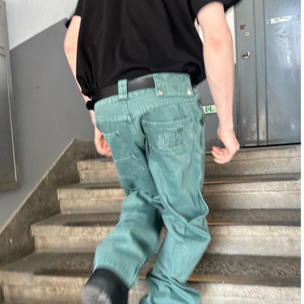 PLASTICPRODUCT MPa CALF POCKET PANTS