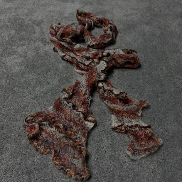 Vintage fairy grunge fishnet muffler