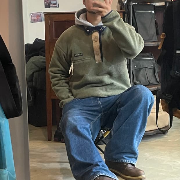 Columbia 컬럼비아 하프 스냅 플리스 M