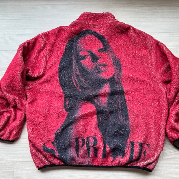 슈프림 x 케이트 모스 플리스 자켓 레드 - 24FW