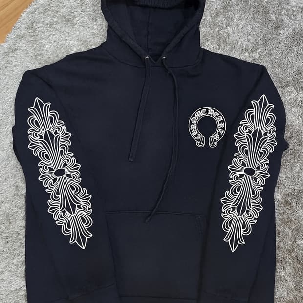 (정품)크롬하츠 홀스슈 플로랄 후드 L 판매합니다!