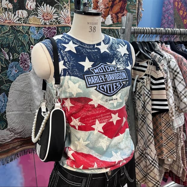 Harley Davidson y2k Sleeveless