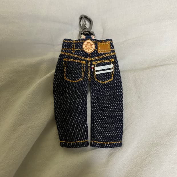 모모타로진 데님 키링