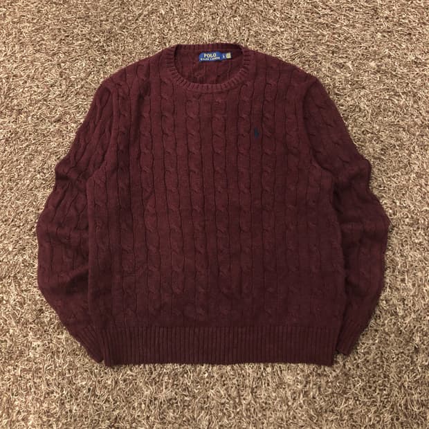 폴로 랄프로렌 케이블 니트