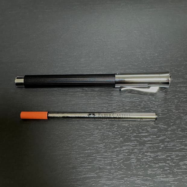 그라폰 파버카스텔 수성펜 블랙 + 리필심