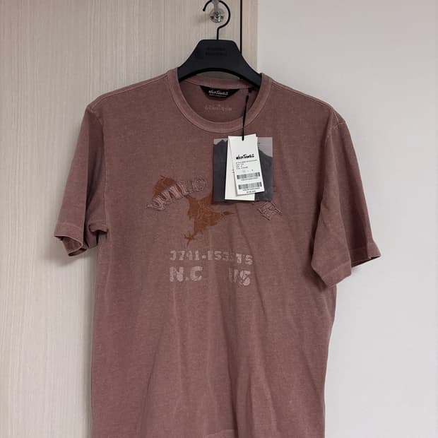 새상품) M 와일드띵스 빈티지 워싱 반팔티 탄