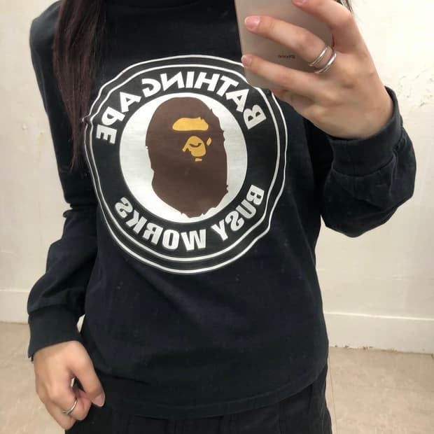 베이프 딱붙핏 롱슬리브