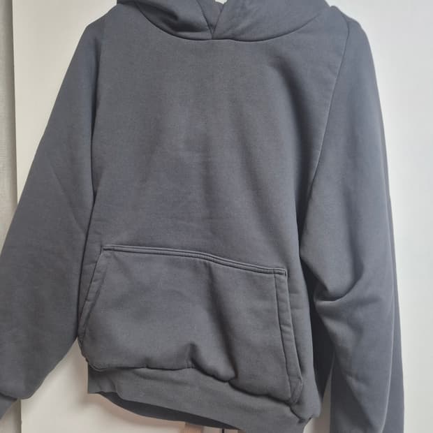 이지 갭 로고 슈렁큰 후드 블랙 xs