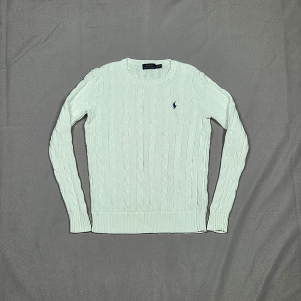 [폴로 랄프로렌] 케이블 코튼 크루넥 스웨터 | A00159