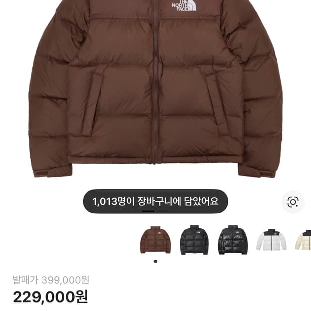 노스페이스 눕시 브라운 L