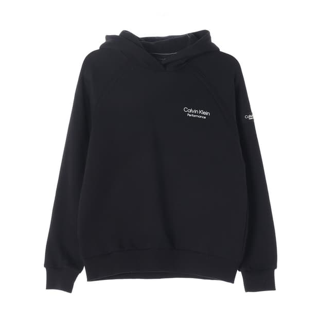 캘빈클라인 퍼포먼스 자수 로고 블랙 후드티 S