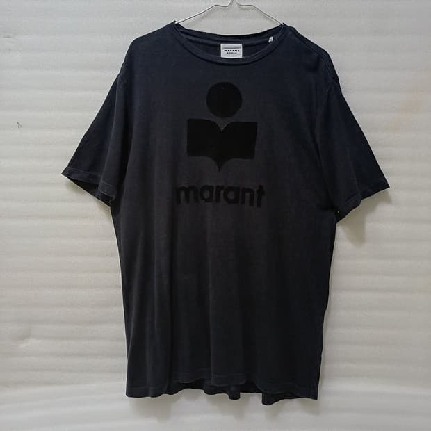 이자벨마랑 즈웰 린넨 라운드 반팔 티 여성 L XL 블랙 사랑봉봉