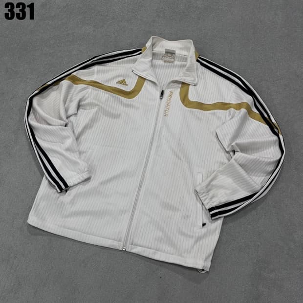 아디다스 프레데터 흰색 트랙자켓 