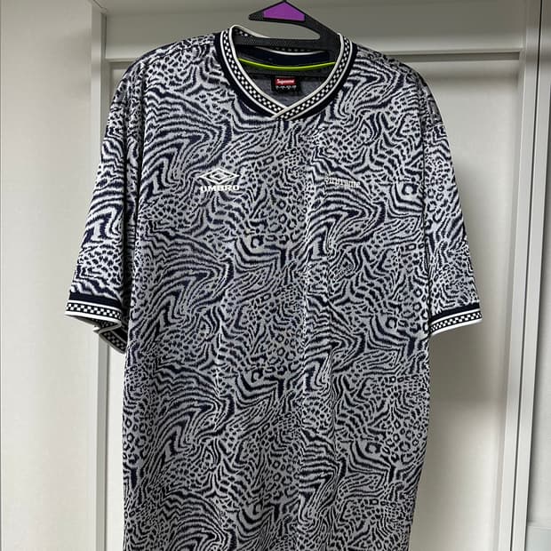 슈프림 엄브로 레오파드 반팔 져지 라지 급처 (매물X)