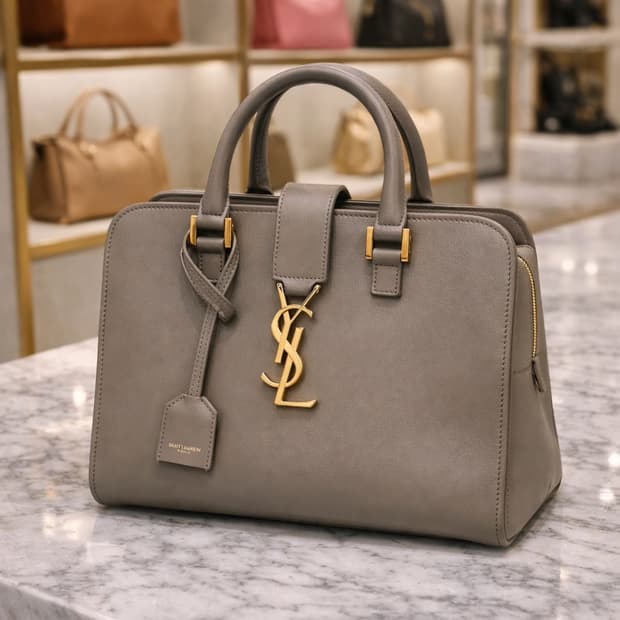 [S급] 생로랑 카바스 탑핸들백 스몰 그레이 판매합니다!!!