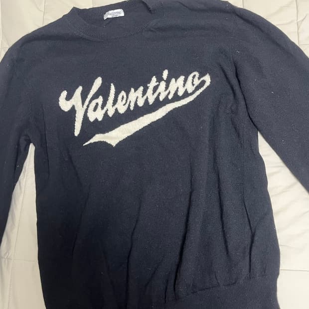 발렌티노 레터링 니트