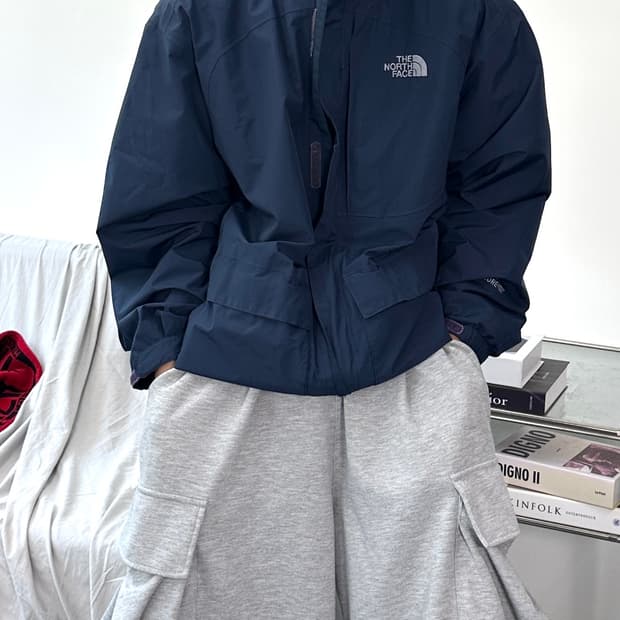 노스페이스 고어텍스 네이비 바람막이 XL