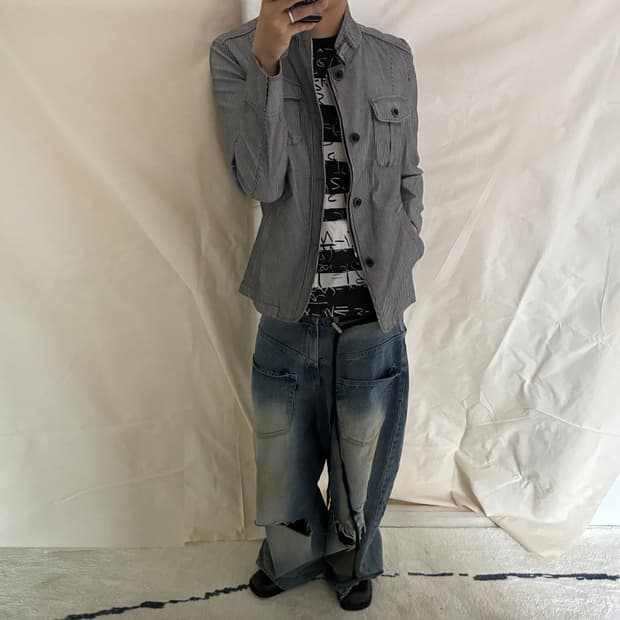 Hickory Stripe Chore Jacket