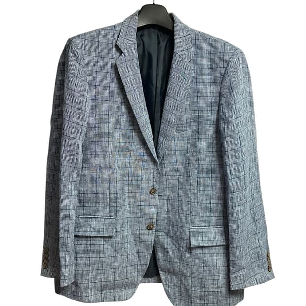 제이크루(J.CREW) 톰슨 린넨 체크 블레이져 자켓