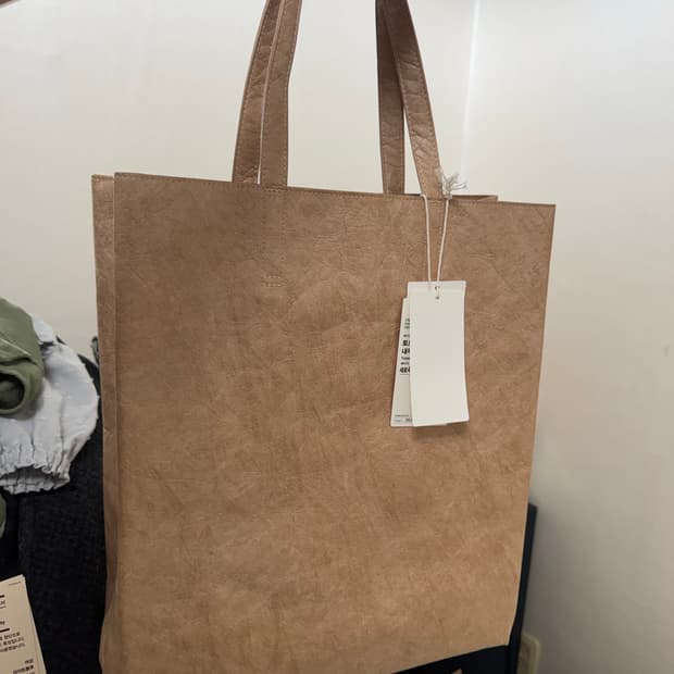 Muji 무인양품 페이퍼 라이크 토트백 내부 포켓