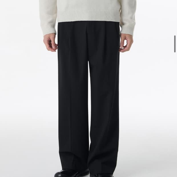 밴딩 와이드 슬랙스 34 (수트 셋업)