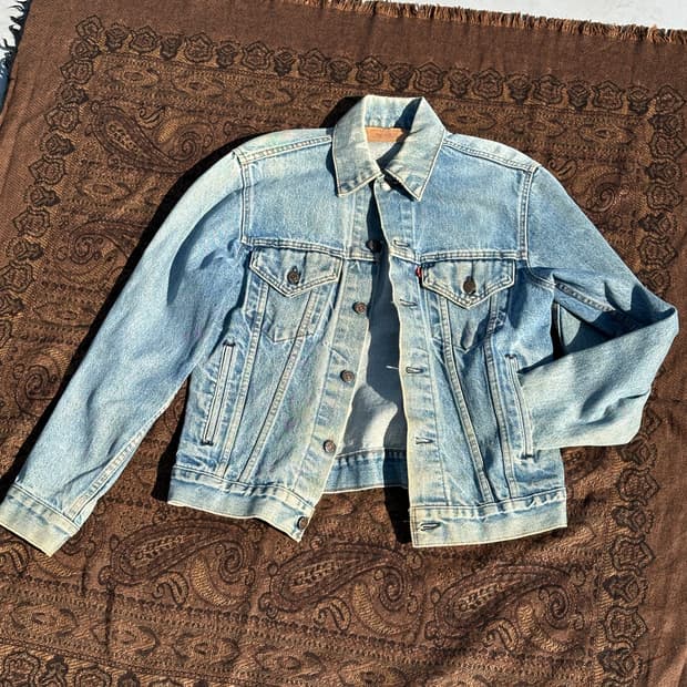 (M)80s USA 리바이스 3rd 트러커 자켓 착샷o