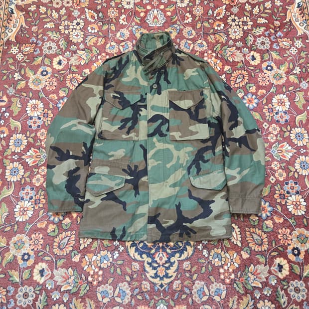 오리지널 US ARMY M65 필드 자켓 우드랜드(스몰/레귤러)