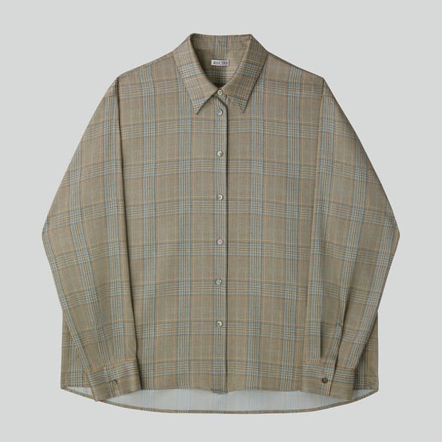 렉토 26SS 오버사이즈 빈티지 체크 셔츠