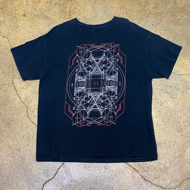 미국 빈티지 애니멀애즈리더 ANIMAL AS LEADER 투어 락티셔츠