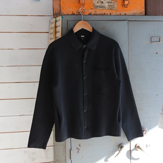 (착용컷) 유니클로 카라 니트 가디건 (남성용 98)