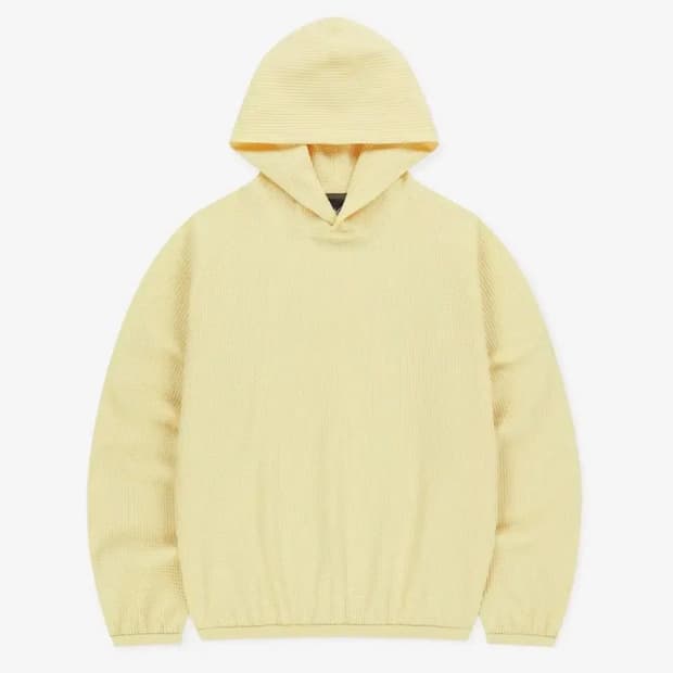[L] 썬러브 와플 후드 yellow