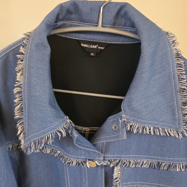 SHALLOAR 디자인 빈티지  데님 청자켓