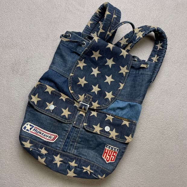 히스테릭 글래머  데님 백팩