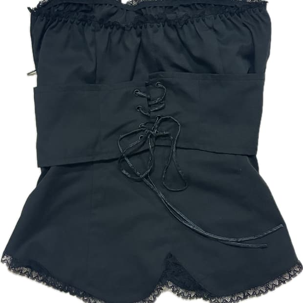 긱시크 공겜여주 코르셋 탑 