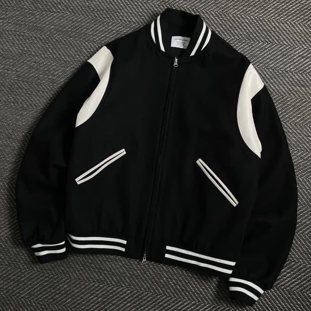 레테르코모 빅 어워드 스타디움 울 바시티 자켓y 4320