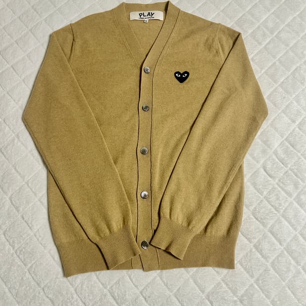 꼼데가르송 가디건 베이지 M