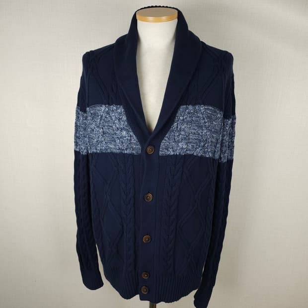 타미힐피거 카라니트가디건 남자100사이즈 