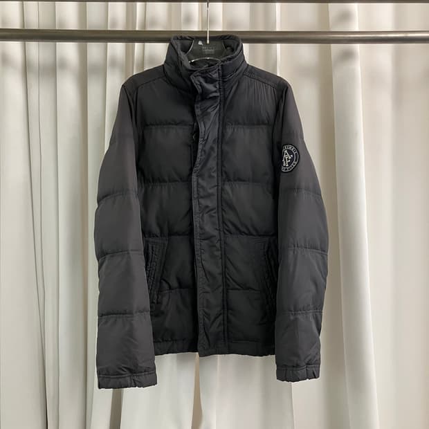 아베크롬비 그레이 패딩 점퍼 M