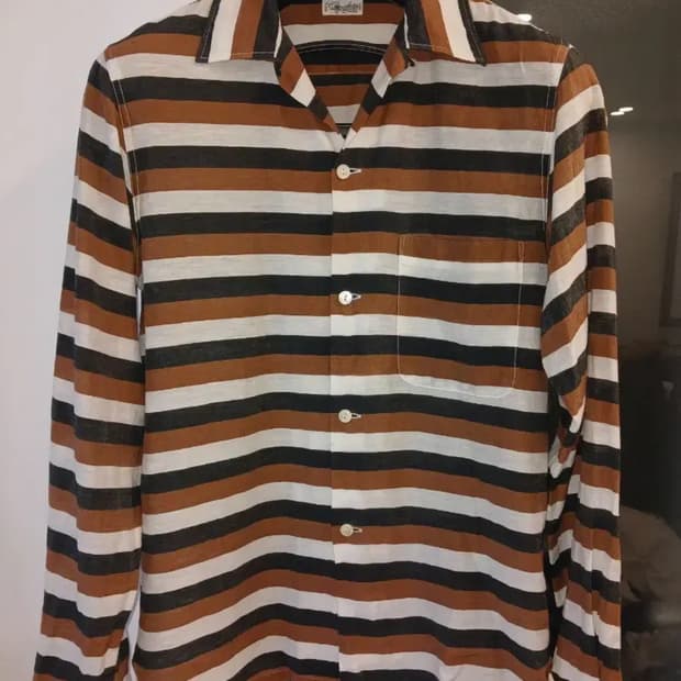 CAMOSHITA COTTON SILK OPEN COLLAR SHIRTS