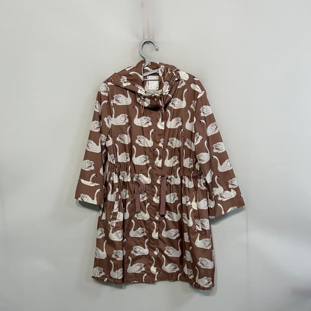 레니본 백조 트렌치코트 레인코트 55