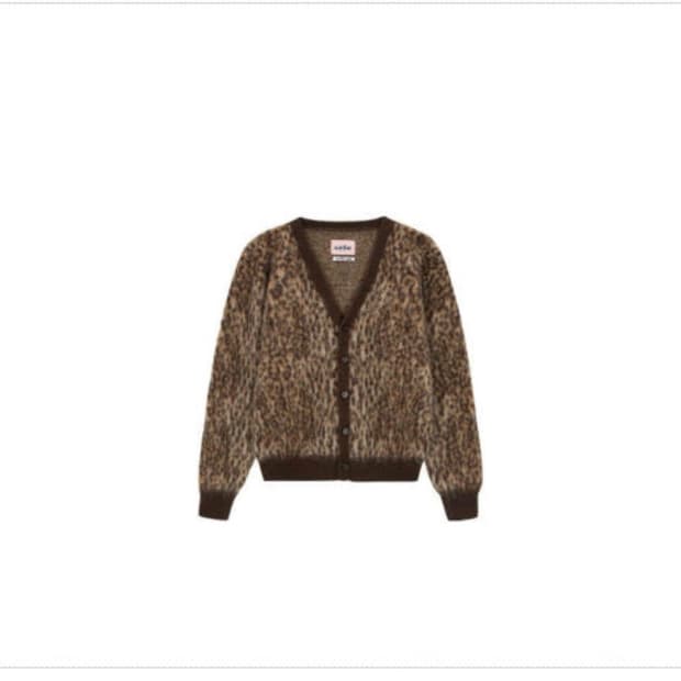 애즈이프캘리 레오파드 가디건