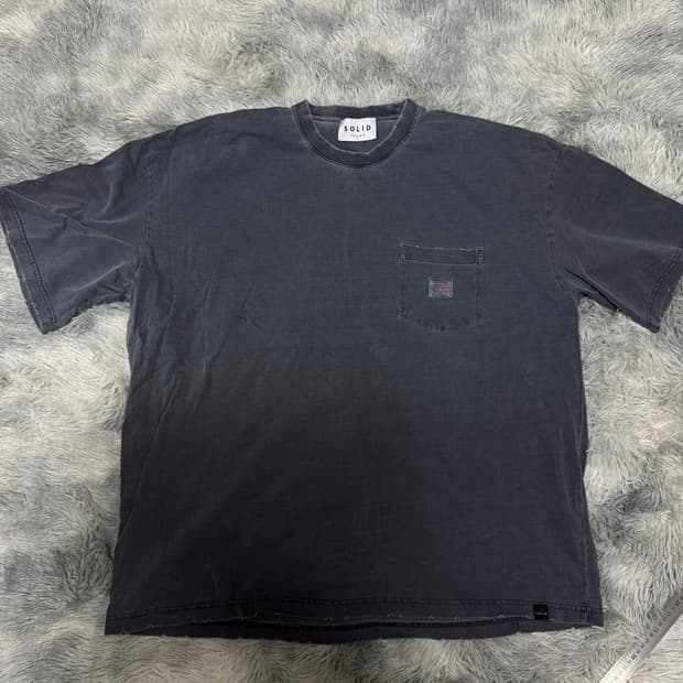 솔리드옴므 오버핏 피그먼트 반팔티 50 (105) 사이즈 